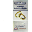 Jewellery Polishing Machine guide featuring a printed cover with gold interlocking rings and Pro-Max branding