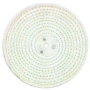 Jewellery Polishing Machine white stitched cotton buffing wheel with concentric rows and central mounting hole