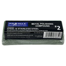 Metal Polishing Compound bar in green, wrapped packaging for steel and stainless steel polishing, grade #2