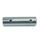 Pro-Max Bench Grinder metal polishing spindle adapter, chrome-finished cylindrical steel body with two side holes