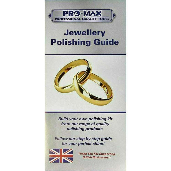 Rotary Multi Hobby Tool jewellery polishing guide featuring gold rings and Pro-Max professional quality branding