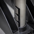 Sealey Bench Grinder Stand with a grey metal post, black circular collar and slotted bracket detail