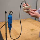Silverline Rotary Hobby Tool blue rotary tool with black flexible drive shaft and beige pen grip
