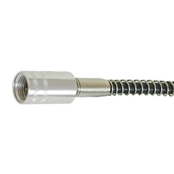 Silverline Rotary Hobby Tool flexi drive shaft with silver metal connector and exposed coiled spring