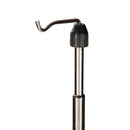 Silverline Rotary Tool telescopic hanging stand with silver metal shaft, black chuck, and curved hook