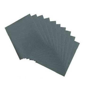 Silverline wet and dry sandpaper sheets, dark grey silicone carbide with a fine 1200-grit abrasive surface, 10-pack