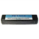 Steel & Stainless Steel black metal polishing compound bar in Pro-Max packaging, 500g wrapped block