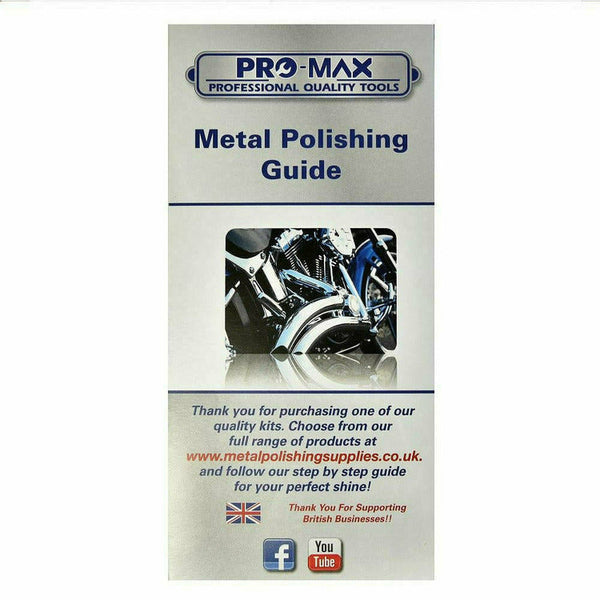 Kit de polissage de métal pour ponceuse de voiture en acier et acier inoxydable 8 pièces 6" - Pro-Max